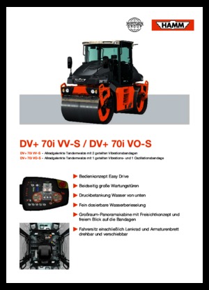 Tandem Vibration Rollers Hamm DV+ 70i VO-S