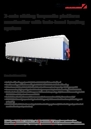 Curtain Side / Tarpaulin Semi Trailers Schwarzmüller 3-axle sliding tarpaulin platform semitrailer - combined transport