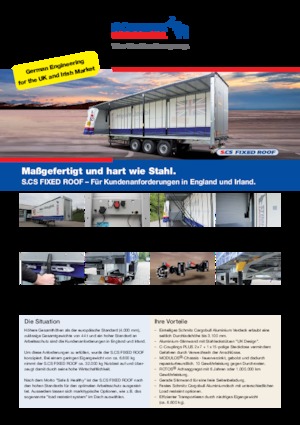 Branda platformlu yarı römorklar Schmitz Cargobull S.CS FIXED ROOF