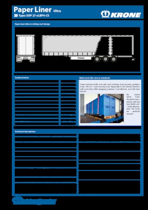 Curtain Side / Tarpaulin Semi Trailers Krone SDP 27 eLUBP-CS