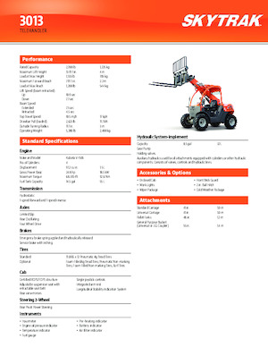 Telehandlers JLG 3013