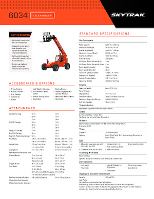 Telehandlers JLG 6034
