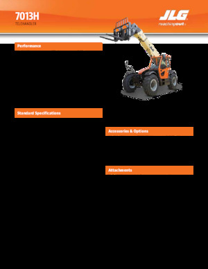 Teleskopik yükleyiciler JLG 7013H