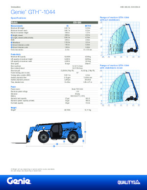 Telehandlers Genie GTH-1044