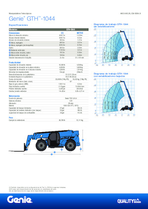 Telehandlers Genie GTH-1044
