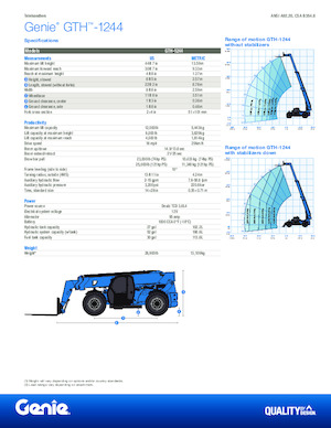 Teleskopik yükleyiciler Genie GTH-1244