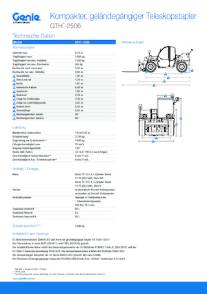 Telehandlers Genie GTH-2506