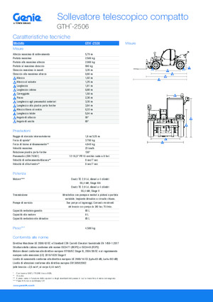 Telehandlers Genie GTH-2506
