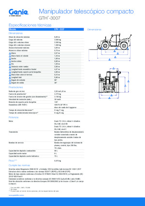 Telehandlers Genie GTH-3007