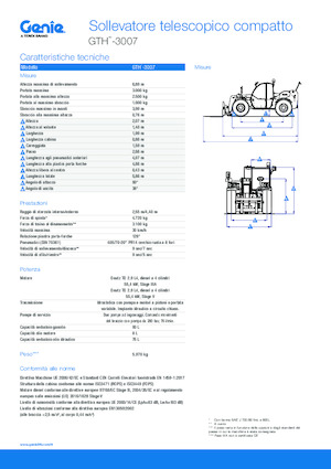 Telehandlers Genie GTH-3007