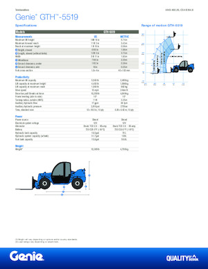 Telehandlers Genie GTH-5519 