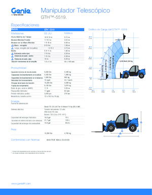 Telehandlers Genie GTH-5519 
