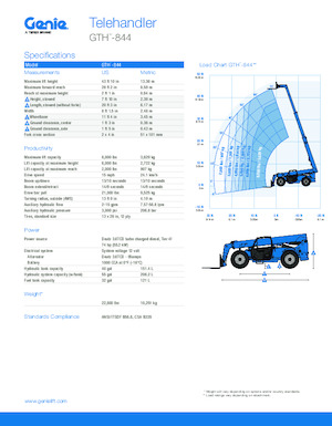 Telehandlers Genie GTH-844 