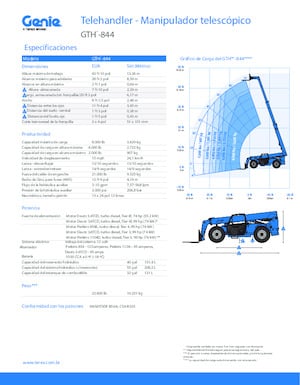 Telehandlers Genie GTH-844 