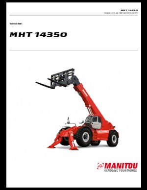 Teleskopik yükleyiciler Manitou MHT 14350