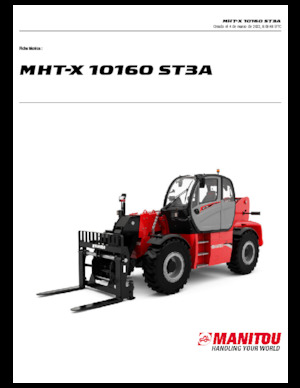 Telehandlers Manitou MHT-X 10160 ST3A