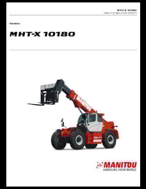 Teleskopik yükleyiciler Manitou MHT-X 10180