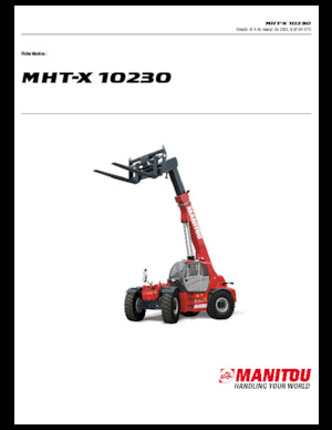 Telehandlers Manitou MHT-X 10230