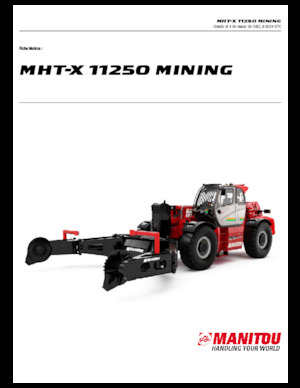 Telehandlers Manitou MHT-X 11250 Mining
