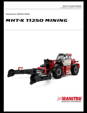 Telehandlers Manitou MHT-X 11250 Mining