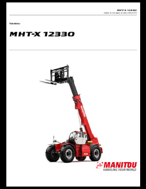 Teleskopik yükleyiciler Manitou MHT-X 12330