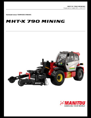 Telehandlers Manitou MHT-X 790 Mining