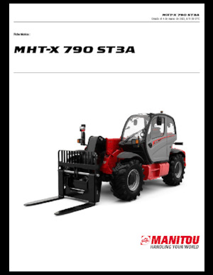Telehandlers Manitou MHT-X 790 ST3A