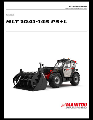 Telehandlers Manitou MLT 1041-145 PS+L