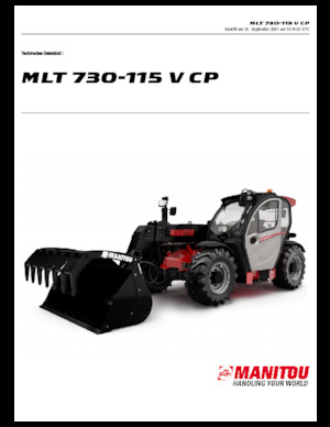 Telehandlers Manitou MLT 730-115 V CP