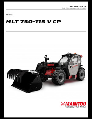Teleskopik yükleyiciler Manitou MLT 730-115 V CP