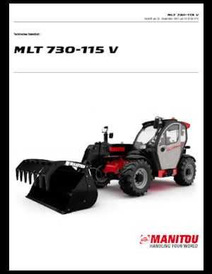 Telehandlers Manitou MLT 730-115 V