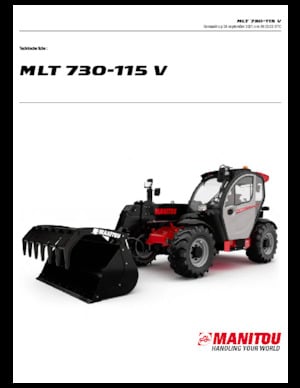 Teleskopik yükleyiciler Manitou MLT 730-115 V