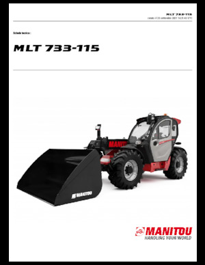 Telehandlers Manitou MLT 733-115