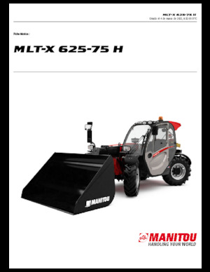 Telehandlers Manitou MLT-X 625-75 H
