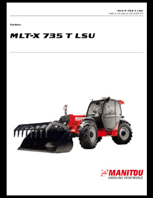 Telehandlers Manitou MLT-X 735 T LSU