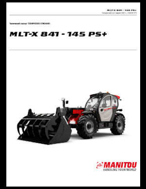 Telehandlers Manitou MLT-X 841 - 145 PS+