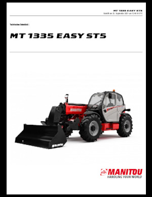 Telehandlers Manitou MT 1335 easy