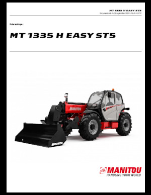 Telehandlers Manitou MT 1335 H easy