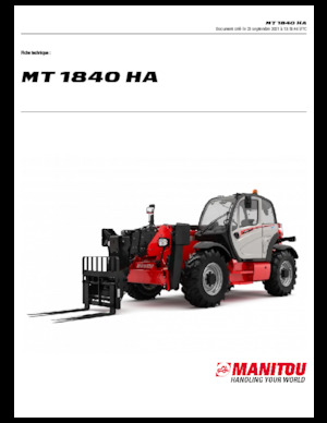 Telehandlers Manitou MT 1840 HA