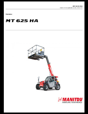 Telehandlers Manitou MT 625 HA