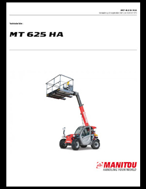 Telehandlers Manitou MT 625 HA