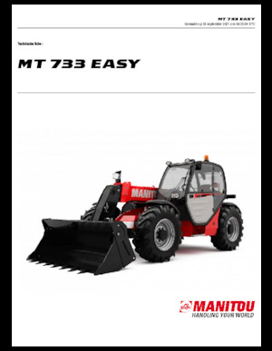 Telehandlers Manitou MT 733 EASY Standard (STV)
