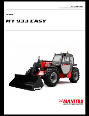 Telehandlers Manitou MT 933 EASY Standard