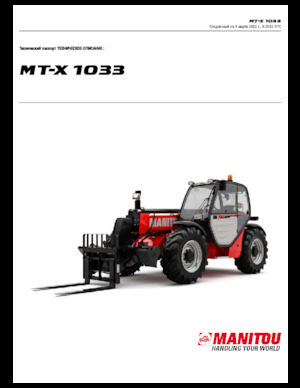 Telehandlers Manitou MT-X 1033