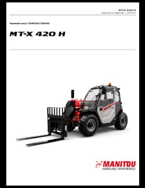Teleskopik yükleyiciler Manitou MT-X 420 H