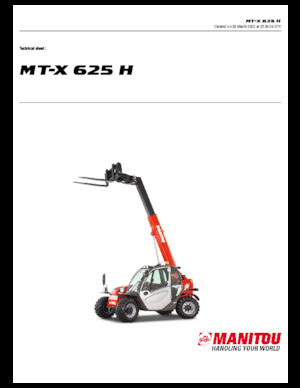Telehandlers Manitou MT-X 625 H