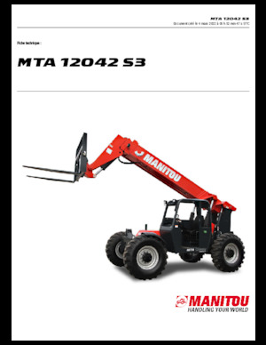 Teleskopik yükleyiciler Manitou MTA 12042 S3