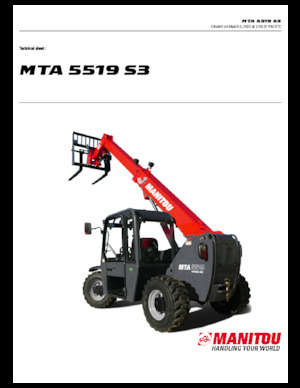 Telehandlers Manitou MTA 5519 S3