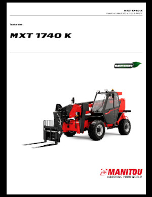Telehandlers Manitou MXT 1740 K