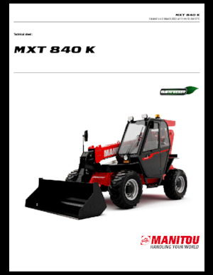 Teleskopik yükleyiciler Manitou MXT 840 K